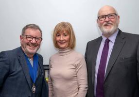 Gavin McDonagh, Margaret Moran and Alan Robertson